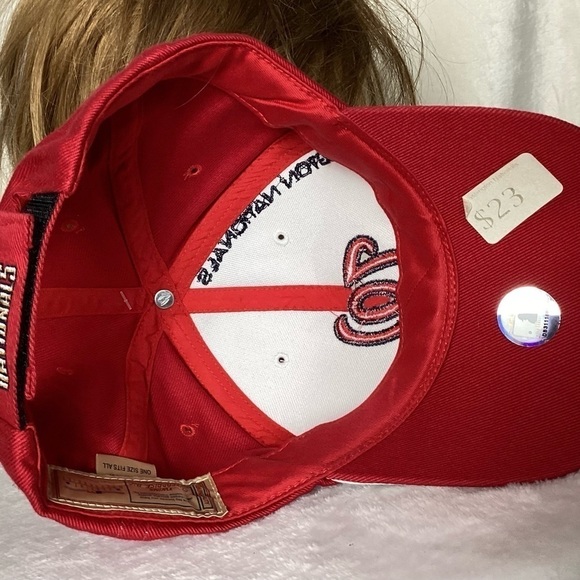 WASHINGTON Nationals Hat Twins Enterprise Strapback Signed Auto Baseball Cap NWT - Picture 7 of 8